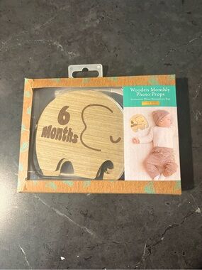 💥Buy 2 Get 1 Free💥 Kate & Milo Wooden Elephant Monthly Photo Prop